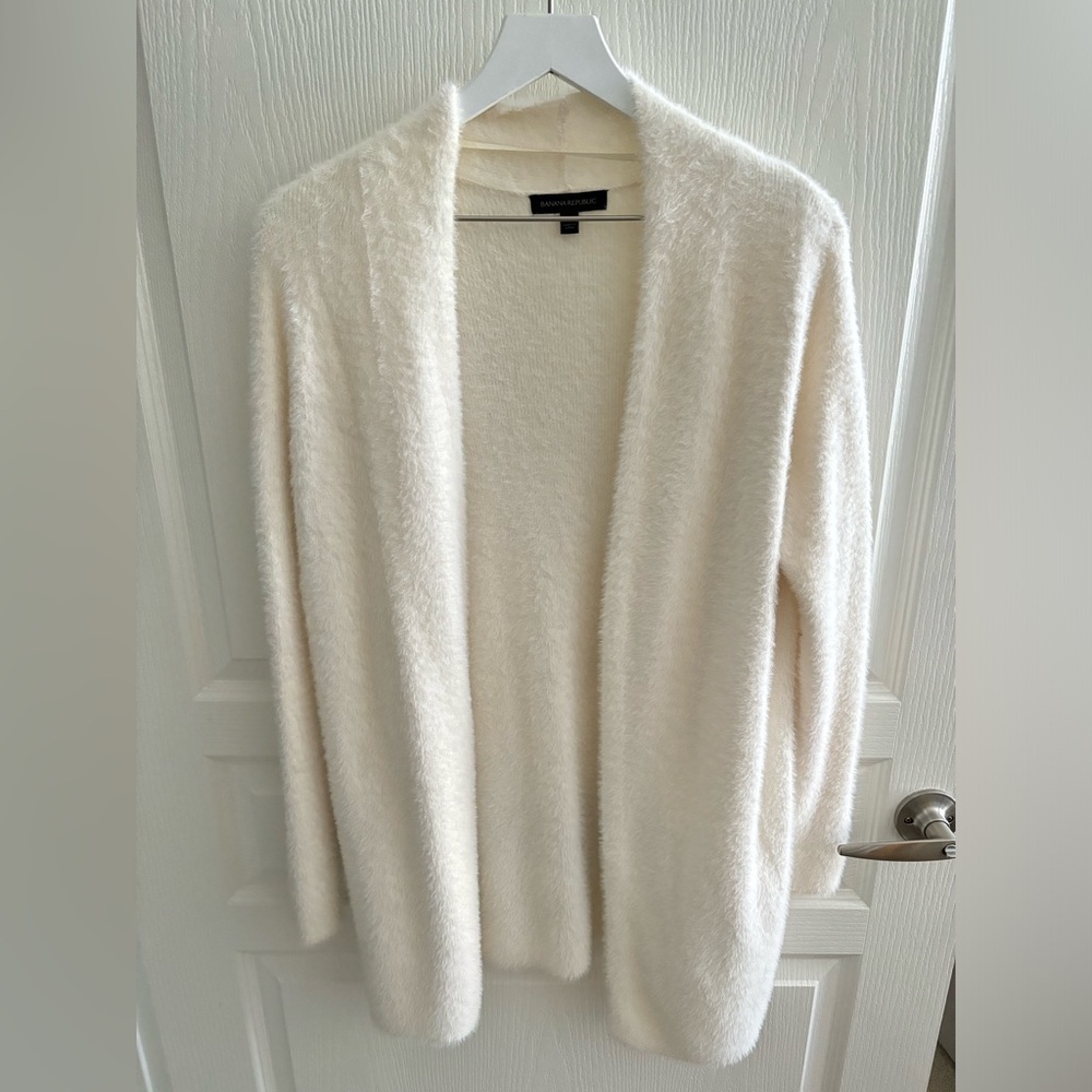 Banana Republic Eyelash Open Front Cardigan